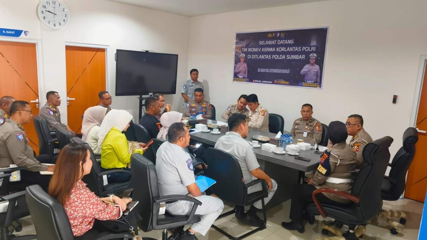 Monev Kerja Sama Korlantas, Senkom Sumbar Siap Perkuat Kamtibmas
